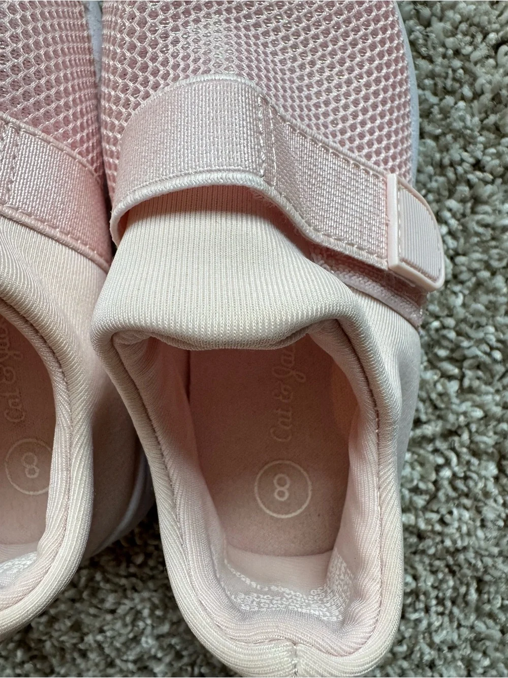 Cat & Jack Girls Pink Slip On Sneakers Size 8 Mesh Austen Slip-on water Shoes - Picture 11 of 13